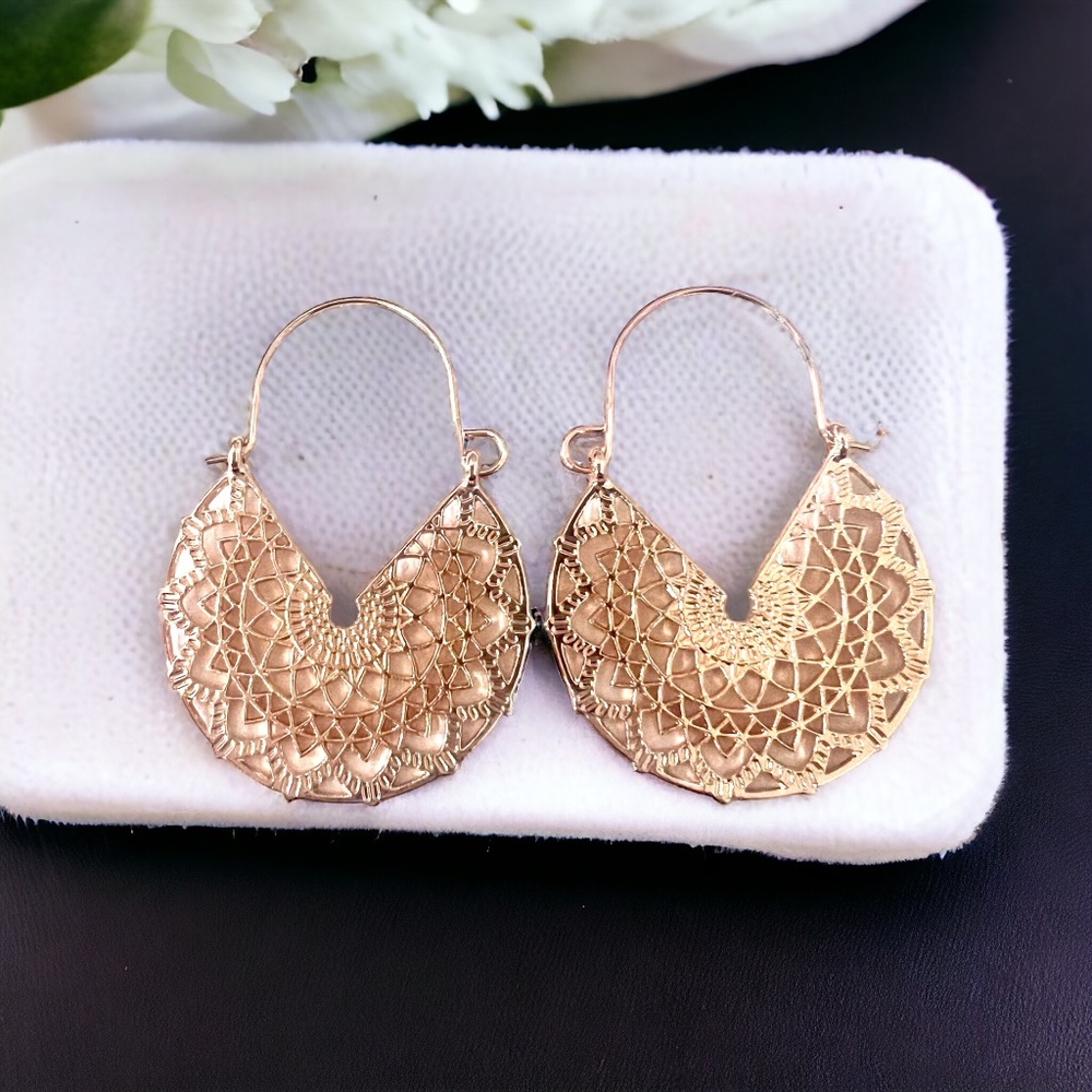 Gold Bali Style Earrings